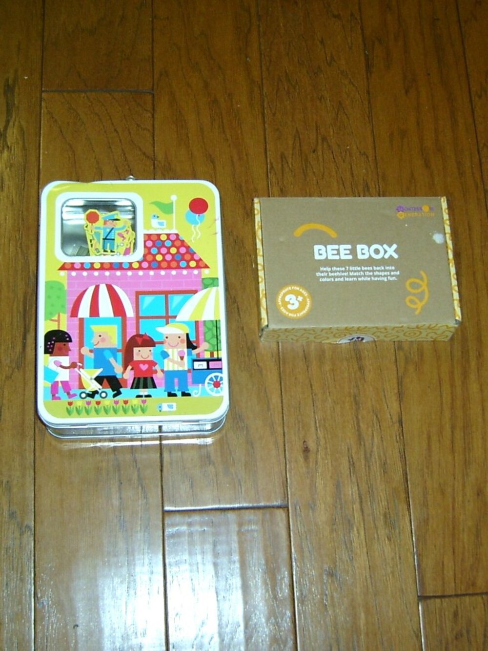 Toy Bundle, Hallmark Tin Box of Puzzles & Bee Box